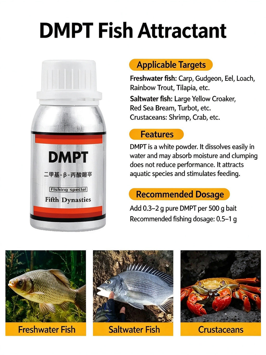 DMPT Fishing Bait Additive