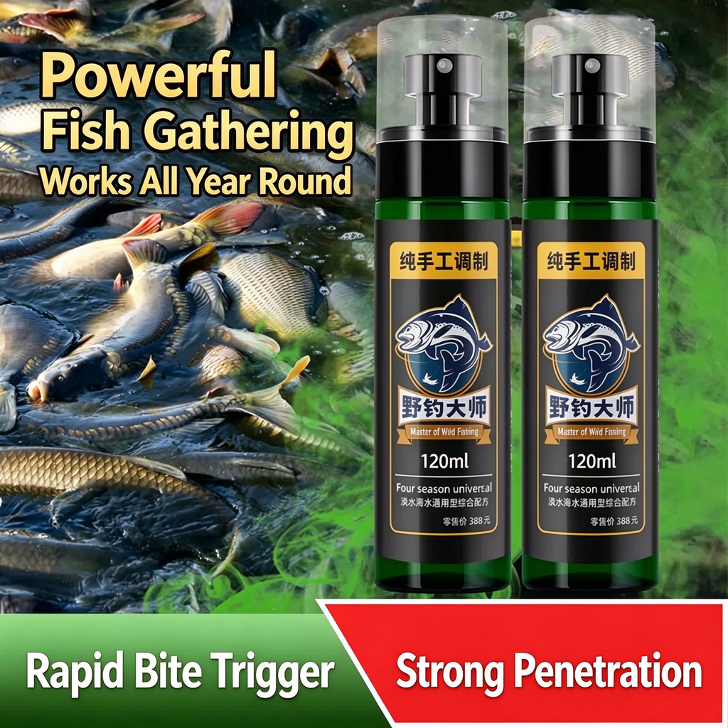 Fish Attractant Bait Additive for Tilapia & Topmouth Culter – Commercial Ponds & Wild Fishing