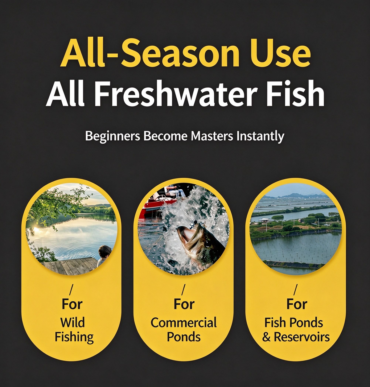 Fish Attractant Bait Additive for Tilapia & Topmouth Culter – Commercial Ponds & Wild Fishing